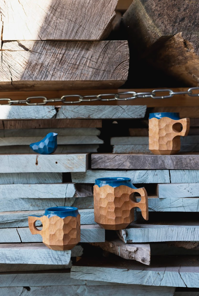 JINCUP-Urushi Hybrid BLUE / 2L – AkihiroWoodworks(WASSE&Co.) JINCUP-Urushi Hybrid BLUE / 2L – AkihiroWoodworks(WASSE&Co.)